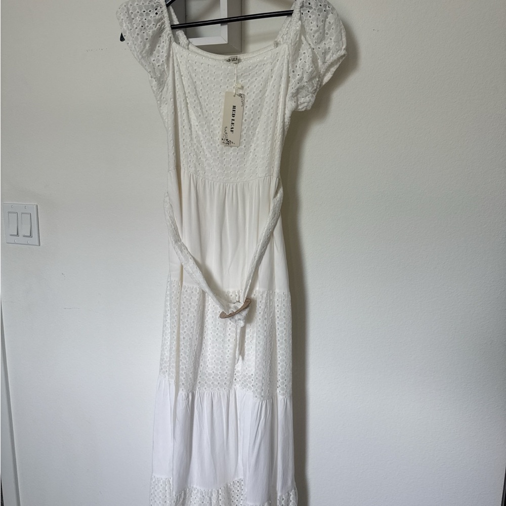 White Eyelet Dress